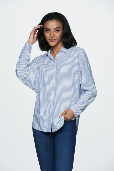 MARLENA SHIRT - STORMY BLUE